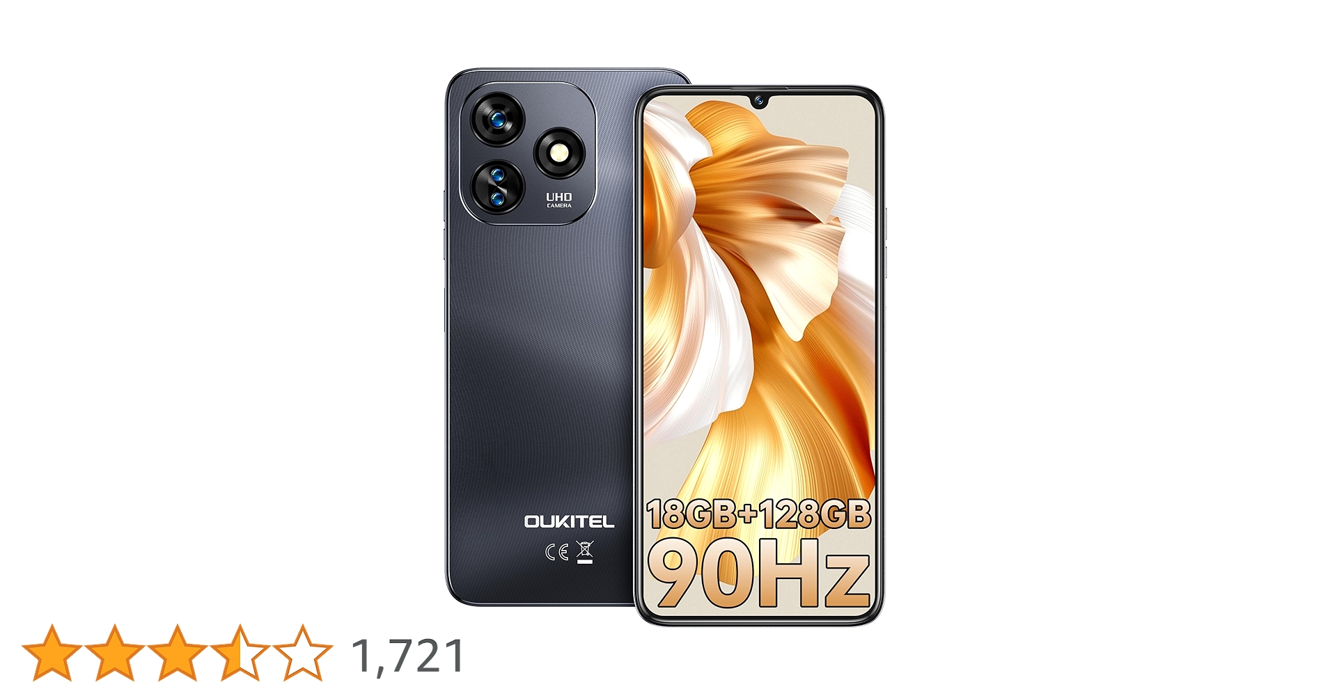 Amazon | OUKITEL C51 SIMフリー スマホ 本体 18GB RAM+128GB ROM 1TB